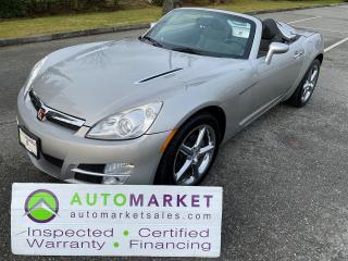 Used 2007 Saturn Sky 5sp MANUAL, PRISTINE COND, FINANCING, WARRANTY, INSPECTED W/BCAA MBSHP! for sale in Langley, BC