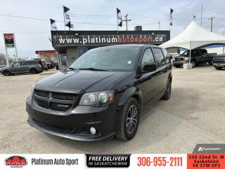 <b>Leather Seats,  Heated Seats,  Premium Sound Package,  Power Liftgate,  Remote Start!</b><br> <br>    This Dodge Grand Caravan is a budget-minded approach to the ultimate vehicle for families. This  2019 Dodge Grand Caravan is for sale today. <br> <br>With unbeatable value, this Grand Caravan offers a lot of options, versatility, and functionality at a phenomenal price. If you need a reliable, practical, and fuel efficient family hauler, then this Dodge Grand Caravan is your best bet. A real value for families, dont miss out on this amazing minivan.This  van has 131,331 kms. Its  black in colour  . It has a 6 speed automatic transmission and is powered by a  283HP 3.6L V6 Cylinder Engine.  <br> <br> Our Grand Caravans trim level is GT. The top trim for the Grand Caravan, this GT comes with amazing aluminum wheels, a sportier suspension, power heated mirrors, power front windows with deep tint sunscreen glass, 2nd and 3rd row power windows, fuel economizer mode, automatic headlamps fog lamps, a roof rack system, dual power sliding doors, a power liftgate, 2nd row in floor Super StowN Go seats, 3rd row StowN Go seats with tailgate seating, a rear view camera, remote keyless entry, a 115 V power outlet, and remote start for convenience and style. Keeping you and your whole family comfortable and entertained is a multimedia radio with a 6.5 inch touchscreen and 9 premium speakers, SiriusXM, Bluetooth, an auto dimming rear view mirror, a heated leather steering wheel with audio and cruise controls, heated leather seats, power driver seat, automatic tri-zone climate control, ambient lighting, rear reading lamps, and an electronic vehicle information center. This vehicle has been upgraded with the following features: Leather Seats,  Heated Seats,  Premium Sound Package,  Power Liftgate,  Remote Start,  Heated Steering Wheel,  Bluetooth. <br> To view the original window sticker for this vehicle view this <a href=http://www.chrysler.com/hostd/windowsticker/getWindowStickerPdf.do?vin=2C4RDGEG7KR515399 target=_blank>http://www.chrysler.com/hostd/windowsticker/getWindowStickerPdf.do?vin=2C4RDGEG7KR515399</a>. <br/><br> <br>To apply right now for financing use this link : <a href=https://www.platinumautosport.com/credit-application/ target=_blank>https://www.platinumautosport.com/credit-application/</a><br><br> <br/><br> Buy this vehicle now for the lowest bi-weekly payment of <b>$175.02</b> with $0 down for 84 months @ 5.99% APR O.A.C. ( Plus applicable taxes -  Plus applicable fees   ).  See dealer for details. <br> <br><br> We know that you have high expectations, and as car dealers, we enjoy the challenge of meeting and exceeding those standards each and every time. Allow us to demonstrate our commitment to excellence! </br>

<br> As your one stop shop for quality pre owned vehicles and hassle free auto financing in Saskatoon, we provide the following offers & incentives for our valued clients in Saskatchewan, Alberta & Manitoba. </br> o~o