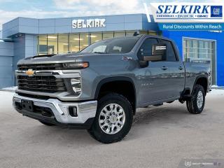 <b>Aluminum Wheels,  Apple CarPlay,  Android Auto,  Remote Keyless Entry,  Touch Screen!</b><br> <br> <br> <br>  Take on the most arduous of tasks with this incredibly potent 2024 Silverado 2500HD. <br> <br>This 2024 Silverado 2500HD is highly configurable work truck that can haul a colossal amount of weight thanks to its potent drivetrain. This truck also offers amazing interior features that nestle occupants in comfort and luxury, with a great selection of tech features. For heavy-duty activities and even long-haul trips, the Silverado 2500HD is all the truck youll ever need.<br> <br> This sterling grey metallic Double Cab 4X4 pickup   has an automatic transmission and is powered by a  401HP 6.6L 8 Cylinder Engine.<br> <br> Our Silverado 2500HDs trim level is LT. Upgrading to this Silverado 2500HD LT is a great choice as it comes with features like aluminum wheels, a larger 8 inch touchscreen with Chevrolet MyLink, Bluetooth streaming audio, Apple CarPlay and Android Auto, a heavy-duty locking rear differential, remote keyless entry and an EZ-Lift tailgate. Additional features also include cruise control, steering wheel audio controls, 4G LTE hotspot capability, a rear vision camera, teen driver technology, SiriusXM radio, power windows and much more. This vehicle has been upgraded with the following features: Aluminum Wheels,  Apple Carplay,  Android Auto,  Remote Keyless Entry,  Touch Screen,  Ez-lift Tailgate,  Cruise Control. <br><br> <br>To apply right now for financing use this link : <a href=https://www.selkirkchevrolet.com/pre-qualify-for-financing/ target=_blank>https://www.selkirkchevrolet.com/pre-qualify-for-financing/</a><br><br> <br/> Weve discounted this vehicle $3229.    Incentives expire 2024-04-30.  See dealer for details. <br> <br>Selkirk Chevrolet Buick GMC Ltd carries an impressive selection of new and pre-owned cars, crossovers and SUVs. No matter what vehicle you might have in mind, weve got the perfect fit for you. If youre looking to lease your next vehicle or finance it, we have competitive specials for you. We also have an extensive collection of quality pre-owned and certified vehicles at affordable prices. Winnipeg GMC, Chevrolet and Buick shoppers can visit us in Selkirk for all their automotive needs today! We are located at 1010 MANITOBA AVE SELKIRK, MB R1A 3T7 or via phone at 204-482-1010.<br> Come by and check out our fleet of 80+ used cars and trucks and 190+ new cars and trucks for sale in Selkirk.  o~o