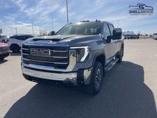 This new 2024 GMC Sierra SLT at Shellbrook Chevrolet Buick GMC is powered by a 6.6L V8 turbo engine with a 10-speed automatic transmission. This truck offers a heated steering wheel, remote start, memory setting mirrors, spray-on bedliner, power sunroof, wireless charging, heated and ventilated front seats, LED head lamps, Bose speaker system, heated steering wheel, and more! For the safety of you and your passengers, buckle to drive, cruise control, X31- off road package, rear seat reminder, and lots more! Here at Shellbrook Chevrolet Buick GMC, we are proud to offer a big-city selection and friendly, transparent, small-town hospitality. For more information or to schedule a test drive, give us a call at 1-800-667-0511 | 1-306-747-2411!