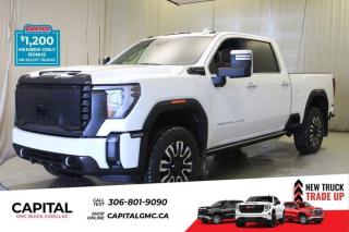 This 2024 GMC Sierra 2500HD in White Frost Tricoat is equipped with 4WD and Turbocharged Diesel V8 6.6L/ engine.Check out this vehicles pictures, features, options and specs, and let us know if you have any questions. Helping find the perfect vehicle FOR YOU is our only priority.P.S...Sometimes texting is easier. Text (or call) 306-988-7738 for fast answers at your fingertips!Dealer License #914248Disclaimer: All prices are plus taxes & include all cash credits & loyalties. See dealer for Details.