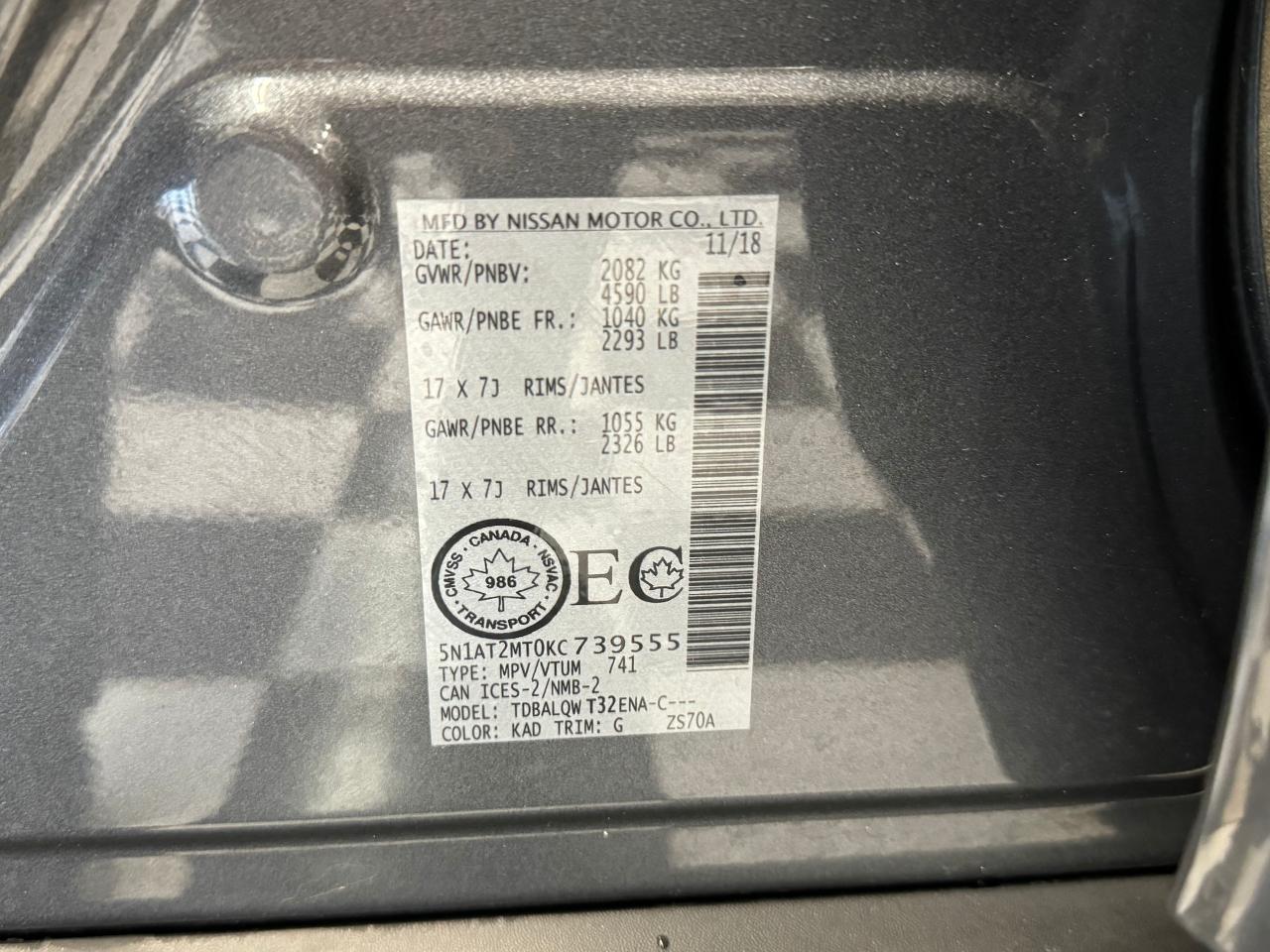 2019 Nissan Rogue SV TECH+Camera+ApplePlay+Heated Seats+Lane Keep Photo102
