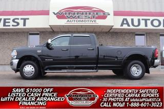Used 2020 Dodge Ram 3500 LARAMIE DUALLY 4x4, LOADED, LOW KMS, AS NEW! for sale in Headingley, MB