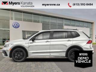 <b>Sunroof,  Power Liftgate,  Wireless Charging,  Adaptive Cruise Control,  Climate Control!</b><br> <br> <br> <br>  Designed with you in mind, this 2024 Tiguan does more than offer tons of tech, it makes it all easy to use. <br> <br>Whether its a weekend warrior or the daily driver this time, this 2024 Tiguan makes every experience easier to manage. Cutting edge tech, both inside the cabin and under the hood, allow for safe, comfy, and connected rides that keep the whole party going. The crossover of the future is already here, and its called the Tiguan.<br> <br> This oryx white pearl effect SUV  has an automatic transmission and is powered by a  2.0L I4 16V GDI DOHC Turbo engine.<br> <br> Our Tiguans trim level is Comfortline R-Line Black Edition. This Tiguan Comfortline R-Line Black Edition features an express open/close sunroof and unique exterior styling, along with a power liftgate, mobile device wireless charging, adaptive cruise control, supportive heated synthetic leather-trimmed front seats, a heated leatherette-wrapped steering wheel, LED headlights with daytime running lights, and an upgraded 8-inch infotainment screen with SiriusXM satellite radio, Apple CarPlay, Android Auto, and a 6-speaker audio system. Additional features include front and rear cupholders, remote keyless entry with power cargo access, lane keep assist, lane departure warning, blind spot detection, front and rear collision mitigation, autonomous emergency braking, three 12-volt DC power outlets, remote start, a rear camera, and so much more. This vehicle has been upgraded with the following features: Sunroof,  Power Liftgate,  Wireless Charging,  Adaptive Cruise Control,  Climate Control,  Heated Seats,  Apple Carplay.  This is a demonstrator vehicle driven by a member of our staff and has just 3732 kms.<br><br> <br>To apply right now for financing use this link : <a href=https://www.myersvw.ca/en/form/new/financing-request-step-1/44 target=_blank>https://www.myersvw.ca/en/form/new/financing-request-step-1/44</a><br><br> <br/>    5.99% financing for 84 months. <br> Buy this vehicle now for the lowest bi-weekly payment of <b>$352.08</b> with $0 down for 84 months @ 5.99% APR O.A.C. ( taxes included, $1071 (OMVIC fee, Air and Tire Tax, Wheel Locks, Admin fee, Security and Etching) is included in the purchase price.    ).  Incentives expire 2024-05-31.  See dealer for details. <br> <br> <br>LEASING:<br><br>Estimated Lease Payment: $273 bi-weekly <br>Payment based on 4.99% lease financing for 48 months with $0 down payment on approved credit. Total obligation $28,399. Mileage allowance of 16,000 KM/year. Offer expires 2024-05-31.<br><br><br>Call one of our experienced Sales Representatives today and book your very own test drive! Why buy from us? Move with the Myers Automotive Group since 1942! We take all trade-ins - Appraisers on site!<br> Come by and check out our fleet of 40+ used cars and trucks and 120+ new cars and trucks for sale in Kanata.  o~o