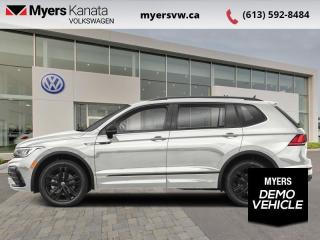 <b>Sunroof,  Power Liftgate,  Wireless Charging,  Adaptive Cruise Control,  Climate Control!</b><br> <br> <br> <br>  Everything from capacity, capability, comfort, and ease of use was designed with relentless purpose on this 2023 Tiguan. <br> <br>Whether its a weekend warrior or the daily driver this time, this 2024 Tiguan makes every experience easier to manage. Cutting edge tech, both inside the cabin and under the hood, allow for safe, comfy, and connected rides that keep the whole party going. The crossover of the future is already here, and its called the Tiguan.<br> <br> This oryx white pearl effect SUV  has an automatic transmission and is powered by a  2.0L I4 16V GDI DOHC Turbo engine.<br> <br> Our Tiguans trim level is Comfortline R-Line Black Edition. This Tiguan Comfortline R-Line Black Edition features an express open/close sunroof and unique exterior styling, along with a power liftgate, mobile device wireless charging, adaptive cruise control, supportive heated synthetic leather-trimmed front seats, a heated leatherette-wrapped steering wheel, LED headlights with daytime running lights, and an upgraded 8-inch infotainment screen with SiriusXM satellite radio, Apple CarPlay, Android Auto, and a 6-speaker audio system. Additional features include front and rear cupholders, remote keyless entry with power cargo access, lane keep assist, lane departure warning, blind spot detection, front and rear collision mitigation, autonomous emergency braking, three 12-volt DC power outlets, remote start, a rear camera, and so much more. This vehicle has been upgraded with the following features: Sunroof,  Power Liftgate,  Wireless Charging,  Adaptive Cruise Control,  Climate Control,  Heated Seats,  Apple Carplay.  This is a demonstrator vehicle driven by a member of our staff and has just 3732 kms.<br><br> <br>To apply right now for financing use this link : <a href=https://www.myersvw.ca/en/form/new/financing-request-step-1/44 target=_blank>https://www.myersvw.ca/en/form/new/financing-request-step-1/44</a><br><br> <br/>    5.99% financing for 84 months. <br> Buy this vehicle now for the lowest bi-weekly payment of <b>$351.22</b> with $0 down for 84 months @ 5.99% APR O.A.C. ( taxes included, $1071 (OMVIC fee, Air and Tire Tax, Wheel Locks, Admin fee, Security and Etching) is included in the purchase price.    ).  Incentives expire 2024-04-30.  See dealer for details. <br> <br> <br>LEASING:<br><br>Estimated Lease Payment: $272 bi-weekly <br>Payment based on 4.99% lease financing for 48 months with $0 down payment on approved credit. Total obligation $28,330. Mileage allowance of 16,000 KM/year. Offer expires 2024-04-30.<br><br><br>Call one of our experienced Sales Representatives today and book your very own test drive! Why buy from us? Move with the Myers Automotive Group since 1942! We take all trade-ins - Appraisers on site!<br> Come by and check out our fleet of 40+ used cars and trucks and 120+ new cars and trucks for sale in Kanata.  o~o