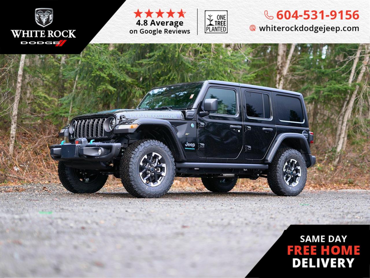 New 2024 Jeep Wrangler 4xe RUBICON for sale in Surrey, BC