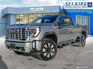 <b>Cooled Seats,  Wireless Charging,  Navigation,  Leather Seats,  Premium Audio!</b><br> <br> <br> <br>  With stout build quality and astounding towing capability, there isnt a better choice than this GMC 2500HD for all your work-site needs. <br> <br>This 2024 GMC 2500HD is highly configurable work truck that can haul a colossal amount of weight thanks to its potent drivetrain. This truck also offers amazing interior features that nestle occupants in comfort and luxury, with a great selection of tech features. For heavy-duty activities and even long-haul trips, the 2500HD is all the truck youll ever need.<br> <br> This sterling metallic sought after diesel Crew Cab 4X4 pickup   has an automatic transmission and is powered by a  470HP 6.6L 8 Cylinder Engine.<br> <br> Our Sierra 2500HDs trim level is Denali. This top of the line Sierra 2500HD Denali is the ultimate 3/4 ton truck as it comes loaded with luxurious features such as leather cooled seats, power adjustable pedals with memory settings, a heavy-duty suspension, lane departure warning, forward collision alert, exclusive aluminum wheels and exterior styling, signature LED lighting, a large touchscreen with navigation, wireless Apple CarPlay, Android Auto and 4G LTE capability. Additionally, this truck also comes with a leather wrapped steering wheel with audio controls, wireless charging, Bose premium audio, remote engine start, a CornerStep rear bumper and cargo tie downs hooks with LED box lighting and a ProGrade trailering system with hitch guidance and an integrated brake controller. This vehicle has been upgraded with the following features: Cooled Seats,  Wireless Charging,  Navigation,  Leather Seats,  Premium Audio,  Power Pedals,  Apple Carplay. <br><br> <br>To apply right now for financing use this link : <a href=https://www.selkirkchevrolet.com/pre-qualify-for-financing/ target=_blank>https://www.selkirkchevrolet.com/pre-qualify-for-financing/</a><br><br> <br/> Weve discounted this vehicle $4653. Total  cash rebate of $900 is reflected in the price.   Incentives expire 2024-05-31.  See dealer for details. <br> <br>Selkirk Chevrolet Buick GMC Ltd carries an impressive selection of new and pre-owned cars, crossovers and SUVs. No matter what vehicle you might have in mind, weve got the perfect fit for you. If youre looking to lease your next vehicle or finance it, we have competitive specials for you. We also have an extensive collection of quality pre-owned and certified vehicles at affordable prices. Winnipeg GMC, Chevrolet and Buick shoppers can visit us in Selkirk for all their automotive needs today! We are located at 1010 MANITOBA AVE SELKIRK, MB R1A 3T7 or via phone at 204-482-1010.<br> Come by and check out our fleet of 80+ used cars and trucks and 180+ new cars and trucks for sale in Selkirk.  o~o