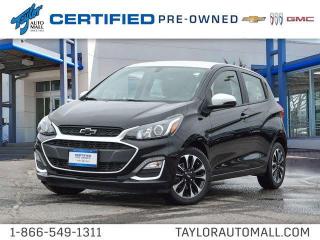 <b>Aluminum Wheels,  Cruise Control,  Apple CarPlay,  Android Auto,  Remote Keyless Entry!</b><br> <br>    The Chevrolet Spark is a solid choice for first-time buyers and city dwellers alike, thanks to its compact size and plentiful amenities. This  2021 Chevrolet Spark is for sale today in Kingston. <br> <br>The 2021 Chevrolet Spark is the perfect car for any city commuter. It is agile, fun to drive and perfect for navigating through busy city streets or parking in that great spot that might be too tight a larger SUV. The interior is surprisingly spacious and offers plenty of cargo room plus it comes loaded with some technology to make your drive even better. This  hatchback has 75,102 kms. Its  nice in colour  . It has an automatic transmission and is powered by a  98HP 1.4L 4 Cylinder Engine.  This unit has some remaining factory warranty for added peace of mind. <br> <br> Our Sparks trim level is LT. This amazing compact car comes with stylish aluminum wheels, a 7 inch colour touchscreen display featuring Android Auto and Apple CarPlay capability plus it also comes with Chevrolet MyLink and SiriusXM radio, a built in rear vision camera and bluetooth streaming audio. Additional features on this upgraded trim include cruise and audio controls on the steering wheel, remote keyless entry, a 60/40 split rear seat, air conditioning and it also comes with LED signature lighting and OnStar via Chevrolet Connected Access. This vehicle has been upgraded with the following features: Aluminum Wheels,  Cruise Control,  Apple Carplay,  Android Auto,  Remote Keyless Entry,  Rear View Camera,  Streaming Audio. <br> <br>To apply right now for financing use this link : <a href=https://www.taylorautomall.com/finance/apply-for-financing/ target=_blank>https://www.taylorautomall.com/finance/apply-for-financing/</a><br><br> <br/><br> Buy this vehicle now for the lowest bi-weekly payment of <b>$132.81</b> with $0 down for 96 months @ 9.99% APR O.A.C. ( Plus applicable taxes -  Plus applicable fees   / Total Obligation of $27625  ).  See dealer for details. <br> <br>For more information, please call any of our knowledgeable used vehicle staff at (613) 549-1311!<br><br> Come by and check out our fleet of 90+ used cars and trucks and 130+ new cars and trucks for sale in Kingston.  o~o