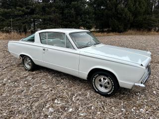 <p>1966 Plymouth Barracuda 273 V8 Commando 4-Speed Manual Transmission</p><p>Considered the best year to the first three generations of the early barracudas, the greenhouse glass fastback car is equipped with a 273ci V8 now with a 4-barrel carburetor to feed it the fossils.</p><p>Features:<br />Formula S Package<br />Large Performance Brakes</p><p>VIN DECODE<br />BP-Barracuda<br />29-2 Door Sports Coupe<br />D-273ci V8 2bbl 180hp<br />6-1966<br />2-Dodge Main Assy Plant<br />68780-Sequential Unit Number</p><p>Discover YOUR trusted local dealership with a 30-year history - Callan Motor. Say goodbye to hidden fees and find a straightforward , hassle-free, transparent buying experience. We price our vehicles at or below marketing value, continuously check our pricing verses market to ensure we are offering our customers the best options.</p><p>Visit us in Perth, Ontario, conveniently located on highway 7. Drop by or book an appointment to find a quality vehicle with ease. </p>