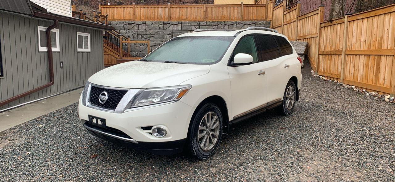 <p>2016 NISSAN PATHFINDER SL 4X4. NO ACCIDENTS! PRICE INCLUDES CERTIFICATION. NO HIDDEN FEES.</p><p>+7 SEATS</p><p>+NAVIGATION</p><p>+PANORAMIC ROOF</p><p>+2 KEYS WITH REMOTE START</p><p>+HEATED STEERING WHEEL</p><p>+HEATED FRONT AND REAR SEATS</p><p>+BLIND SPOT DETECTION</p><p>+REVERSE CAMERA</p><p>+360 VIEW CAMERA</p><p>+POWER LIFTGATE</p><p>+XM RADIO</p><p> </p><p>PRICE IS PLUS TAX AND LICENCE FEE</p><p> </p><p>CONTACT ROY 4165006821</p>