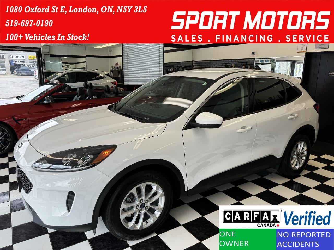 Used 2020 Ford Escape SE+ApplePlay+Adaptive Cruise+LaneKeep+CLEAN CARFAX for sale in London, ON