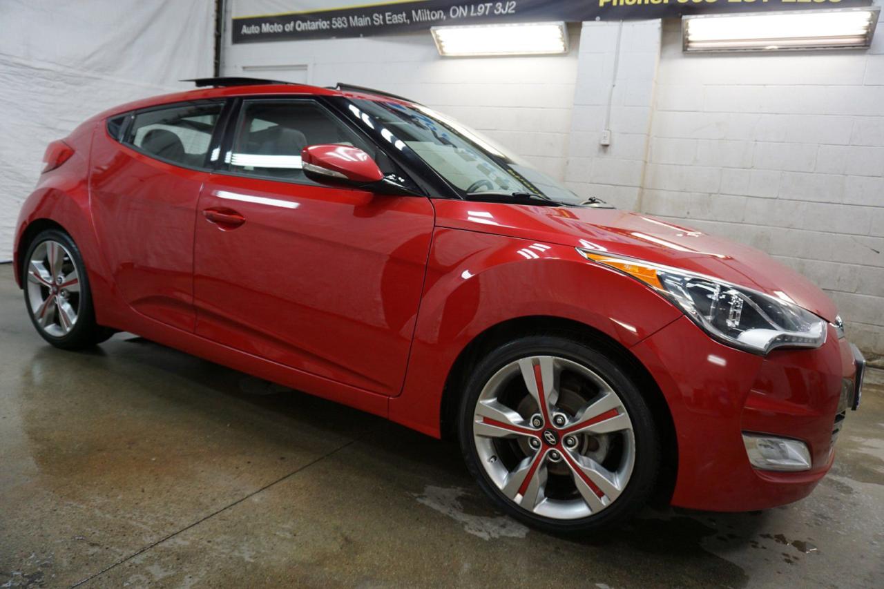 Used 2016 Hyundai Veloster 1.6L 6MT *ACCIDENT FREE* CERTIFIED CAMERA NAV BLUETOOTH LEATHER HEATED SEATS PANO ROOF  CRUISE ALLOYS for sale in Burlington, ON