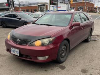 <p>2005 Toyota Camry, No Accidents, Comes certified, power windows and locks, am / fm cd player, well maintained and carfax available.<br /><br /></p><p>Vehicle will be cleaned prior to booking an appointment</p><p>we apologize for the photos need to be updated</p><p>Price does not include Licensing and HST</p><p> </p>