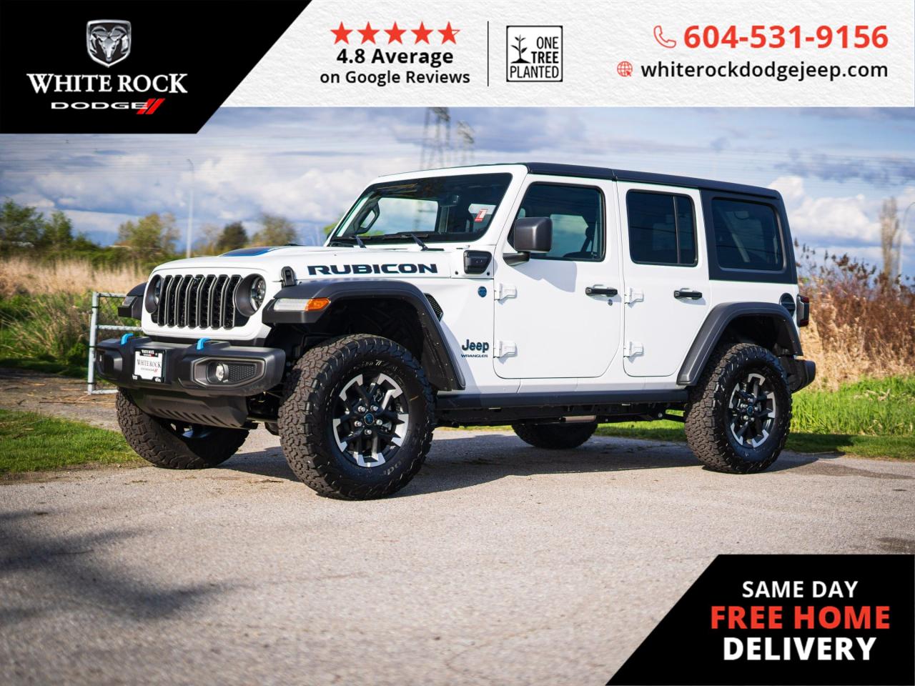 New 2024 Jeep Wrangler 4xe RUBICON for sale in Surrey, BC