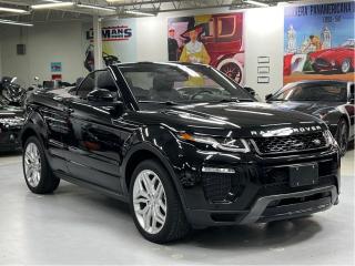 <p>Range Rover Evoque is powered by a punchy and economical 2.0L turbo four that sends its 240 hp and 250 lb.-ft. to all four wheels via a nine-speed ZF auto that can be shifted with steering wheel mounted paddles. Fabulous combination of luxury sports car and off road capabilities that comes with a one touch power convertible that can be activated in 18 seconds, at speeds up to 30 km. Travels through water up to half a meter deep and provides seating for 4 adults. <br /><br />FULL PARK ASSIST <br />PARALLEL PARK,<br />PARKING EXIT AND<br />PERPENDICULAR PARK*<br />Our Full Park Assist system makes parallel<br />and perpendicular parking easier than<br />ever by steering your vehicle into a<br />suitable space. You just have to select the<br />appropriate gear and control the vehicles<br />speed with the brake and accelerator<br />pedals. Full Park Assist will also steer you<br />out of a space, taking all of the stress out<br />of parking. Graphics and notifications guide<br />you through the maneuvers. <br /><br />Adaptive Cruise Control (ACC) ensures a consistent distance to<br />the vehicle in front by detecting and monitoring the vehicles in<br />front. Queue Assist brings the vehicle to a smooth standstill in<br />slow moving traffic<br /><br />Lane Keep Assist senses when your vehicle is unintentionally<br />drifting out of your lane, and gently steers you back. Driver<br />Condition Monitor detects when youre starting to feel<br />fatigued giving you an early warning when you need to take<br />a break<br /><br />Keyless Entry, access and lock/alarm the vehicle without<br />the need to take the remote smart key out of a bag or pocket.<br /><br />Head-up Display, Adaptive LED headlights with LED<br />signature (already standard on Autobiography) and Adaptive<br />Cruise Control with Queue Assist <br /><br />SURROUND<br />CAMERA SYSTEM*<br />Giving a 360° exterior view via the<br />Touchscreen, this helps with various<br />maneuvers from parking by a curb,<br />to getting in and out of tight spaces<br />and junctions<br /><br />HSE includes;<br /><br />Narvik Black Dynamic grille with<br />Corris Grey surround<br />Narvik Black fender vents<br />Narvik Black hood vents<br />Narvik Black tailgate finisher<br />Xenon headlamps with LED signature and<br />power wash<br />20 5 Split Spoke Alloy Wheels <br />12-way electric heated front seats with memory <br />Oxford leather <br />Halogen headlamps<br />Body-colored door handles<br />Narvik Black mirror caps<br />Narvik Black inner and Corris Grey outer front<br />and rear tow eye finishers<br />Bright square exhaust finisher<br />Brunel tailgate finisher<br />Power fold, heated door mirrors with memory<br />functionality and approach lamps<br />Wind deflector<br />Rain sensing windscreen wipers<br />12-way electric front seats with memory<br />Grained leather seats<br />10 Touchscreen<br />Meridian Sound System 380W with 10 speakers<br />plus subwoofer<br /><br />Front fog lamps<br />InControl Touch Pro Navigation**<br />Keyless Entry<br />Configurable Ambient Interior Lighting<br />Illuminated aluminum front treadplates<br />with Range Rover script.<br /><br />Features<br />Entertainment<br /><br />AM/FM stereo<br />Apple Carplay / Android Auto<br />Auxiliary audio input<br />Steering wheel audio controls<br />WiFi hotspot<br />Safety<br /><br />Auto leveling headlights<br />Brake assist<br />Driver air bag<br />Front head air bag<br />Front side air bag<br />Integrated turn signal mirrors<br />Knee air bag<br />Passenger air bag<br />Passenger air bag sensor<br />Rear head air bag<br />Rear parking aid<br />Interior<br /><br />Driver adjustable lumbar<br />Heated front seat(s)<br />Leather seats<br />Leather steering wheel<br />Pass-through rear seat<br />Passenger adjustable lumbar<br />Power driver seat<br />Power passenger seat<br />Premium sound system<br />Rear bench seat<br />Exterior<br /><br />Aluminum wheels<br />Automatic headlights<br />Fog lamps<br />Privacy glass<br />Rain sensing wipers<br />Rear spoiler<br />Mechanical<br /><br />4-Wheel disc brakes<br />ABS brakes<br />Engine immobilizer<br />Tire pressure monitor<br /><br />HSE Dynamic<br />12L/100 km<br />City<br />8.5L/100 km<br />Highway</p>