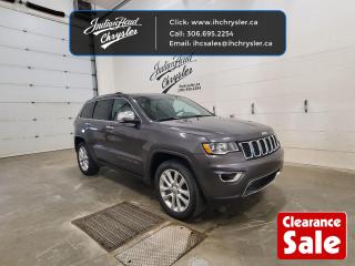 <b>Leather Seats,  Bluetooth,  Rear View Camera,  Heated Seats,  Heated Steering Wheel!</b><br> <br>  On Sale! Save $6504 on this one, weve marked it down from $32999.   Thanks to its famous off-road grit, the Grand Cherokees expertise doesnt begin and end in the concrete jungle like many of its rivals, says Car and Driver. This  2017 Jeep Grand Cherokee is for sale today in Indian Head. <br> <br>The Jeep Grand Cherokee is the most awarded SUV ever for good reasons. With numerous best-in-class features and class-exclusive amenities, the Grand Cherokee offers drivers more than the competition. On the outside, it showcases the rugged capability to go off the beaten path while the interior offers technology and comfort beyond what youd expect in an SUV at this price point. The Jeep Grand Cherokee is second to none when it comes to performance, safety, and style. This  SUV has 144,758 kms. Its  grey in colour  . It has a 8 speed automatic transmission and is powered by a  293HP 3.6L V6 Cylinder Engine.  <br> <br> Our Grand Cherokees trim level is Limited. The mid-range Limited trim gives this SUV a satisfying blend of features and value. It comes with four-wheel drive with Selec-Terrain, chrome exterior trim, Uconnect with Bluetooth and SiriusXM, 2 USB ports, heated leather seats, a rearview camera, remote start, a power liftgate, a heated, leather-wrapped steering wheel, aluminum wheels, automatic headlights, a universal garage door opener, and more. This vehicle has been upgraded with the following features: Leather Seats,  Bluetooth,  Rear View Camera,  Heated Seats,  Heated Steering Wheel,  Remote Start. <br> To view the original window sticker for this vehicle view this <a href=http://www.chrysler.com/hostd/windowsticker/getWindowStickerPdf.do?vin=1C4RJFBG3HC843251 target=_blank>http://www.chrysler.com/hostd/windowsticker/getWindowStickerPdf.do?vin=1C4RJFBG3HC843251</a>. <br/><br> <br>To apply right now for financing use this link : <a href=https://www.indianheadchrysler.com/finance/ target=_blank>https://www.indianheadchrysler.com/finance/</a><br><br> <br/><br>At Indian Head Chrysler Dodge Jeep Ram Ltd., we treat our customers like family. That is why we have some of the highest reviews in Saskatchewan for a car dealership!  Every used vehicle we sell comes with a limited lifetime warranty on covered components, as long as you keep up to date on all of your recommended maintenance. We even offer exclusive financing rates right at our dealership so you dont have to deal with the banks.
You can find us at 501 Johnston Ave in Indian Head, Saskatchewan-- visible from the TransCanada Highway and only 35 minutes east of Regina. Distance doesnt have to be an issue, ask us about our delivery options!

Call: 306.695.2254<br> Come by and check out our fleet of 30+ used cars and trucks and 80+ new cars and trucks for sale in Indian Head.  o~o