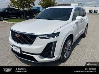 <b>Leather Seats, Technology Package!</b><br> <br> <br> <br>Luxury Tax is not included in the MSRP of all applicable vehicles.<br> <br>  Cadillac masterfully blends comfort and performance blend to create this 2024 XT6. <br> <br>Providing next-level capability, this Cadillac XT6 offers a sophisticated driving experience thanks to its advanced all-wheel-drive powertrain and safety features. The XT6 also features 3 rows of folding seats that allows you to haul your family around town or on long road trips in ultimate refinement and comfort. It also comes with first class premium materials enhancing your driving experience even further. This 2023 Cadillac XT6 is indeed the perfect large SUV.<br> <br> This crystal white tricoat  SUV  has an automatic transmission and is powered by a  310HP 3.6L V6 Cylinder Engine.<br> <br> Our XT6s trim level is Premium Luxury. This XT6 Premium Luxury steps things up with inbuilt navigation, ventilated and heated front seats, perforated leather seats, a heated steering wheel, and mobile device wireless charging. Other features include LED lights, a power liftgate with programmable memory height, an upgraded 14-speaker Bose audio system, Wi-Fi hotspot capability, tri-zone climate control, adaptive remote start, and an 8-inch infotainment screen with wireless Apple CarPlay and Android Auto. Safety equipment include lane change alert with blind zone monitoring, lane keeping assist with lane departure warning, front pedestrian braking, and rear cross traffic alert. This vehicle has been upgraded with the following features: Leather Seats, Technology Package. <br><br> <br>To apply right now for financing use this link : <a href=http://www.boltongm.ca/?https://CreditOnline.dealertrack.ca/Web/Default.aspx?Token=44d8010f-7908-4762-ad47-0d0b7de44fa8&Lang=en target=_blank>http://www.boltongm.ca/?https://CreditOnline.dealertrack.ca/Web/Default.aspx?Token=44d8010f-7908-4762-ad47-0d0b7de44fa8&Lang=en</a><br><br> <br/> Total  cash rebate of $1000 is reflected in the price.   3.99% financing for 84 months.  Incentives expire 2024-07-02.  See dealer for details. <br> <br>At Bolton Motor Products, we offer new and pre-enjoyed luxury Cadillacs in Bolton. Our sales staff will help you find that new or used car you have been searching for in the Bolton, Brampton, Nobleton, Kleinburg, Vaughan, & Maple area. o~o