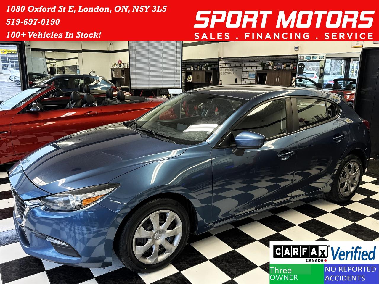 2018 Mazda MAZDA3 GX Sport+Camera+A/C+New Tires+CLEAN CARFAX - Photo #1
