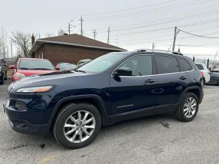 Used 2014 Jeep Cherokee LIMITED, 4X4, NAV, CAMERA, BLUETOOTH, 1 YEAR WARR for sale in Ottawa, ON