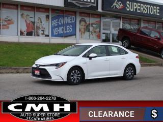<b>HYBRID VEHICLE !! APPLE CARPLAY, ANDROID AUTO, BLUETOOTH, STEERING WHEEL AUDIO CONTROLS, ADAPTIVE CRUISE CONTROL, LANE KEEPING ASSIST, REAR CAMERA, LANE DEPARTURE WARNING, POWER GROUP, AIR CONDITIONING, 16-INCH ALLOY WHEELS</b><br>      This  2020 Toyota Corolla is for sale today. <br> <br>Loaded with premium safety features, this Toyota Corolla also offers assertive style and performance that thrills. Thanks to its powerful yet efficient engine, this amazing compact sedan yeilds incredible fuel economy in a fun to drive package. With seating for five and a folding rear seat, it comes with plenty of extra space for family, friends or extra cargo when needed. Built with the quality and reliability you expect, this Corolla brings an iconic name into the future with ease.This  sedan has 85,881 kms. Its  white in colour  . It has an automatic transmission and is powered by a  95HP 1.8L 4 Cylinder Engine. <br> <br> Our Corollas trim level is L. This impressive Corolla L comes with sleek Bi-LED headlights, an easy to use 7 inch touchscreen display featuring Scout GPS Link, Apple CarPlay, advanced voice recognition, 6 speakers, next gen USB 2.0 audio ports, wireless streaming audio, SIRI Eyes Free and a crisp rear view camera. Additional features include remote keyless entry, Toyota Safety Sense, dynamic radar cruise control, lane departure warning with lane steering assist, power windows, power adjustable heated mirrors and much more.<br> <br>To apply right now for financing use this link : <a href=https://www.cmhniagara.com/financing/ target=_blank>https://www.cmhniagara.com/financing/</a><br><br> <br/><br>Trade-ins are welcome! Financing available OAC ! Price INCLUDES a valid safety certificate! Price INCLUDES a 60-day limited warranty on all vehicles except classic or vintage cars. CMH is a Full Disclosure dealer with no hidden fees. We are a family-owned and operated business for over 30 years! o~o