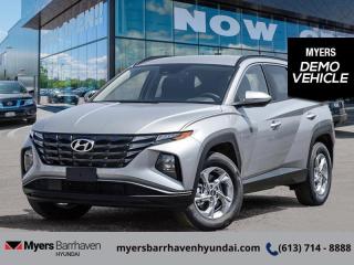 <b>Heated Seats,  Apple CarPlay,  Android Auto,  Heated Steering Wheel,  Adaptive Cruise Control!</b><br> <br> <br> <br>  This Hyundai Tucson questions every detail with a relentless effort to improve your driving experience. <br> <br>This 2024 Hyundai Tucson was made with eye for detail. From subtle surprises to bold design features, every part of this 2024 Hyundai Tucson is a treat. Stepping into the interior feels like a step right into the future with breathtaking technology and luxury that will make your smartphone jealous. Add on an intelligently capable chassis and drivetrain and you have the SUV of the future, ready for you today.<br> <br> This shimering silve SUV  has an automatic transmission and is powered by a  187HP 2.5L 4 Cylinder Engine.<br> This vehicles price also includes $2984 in additional equipment.<br> <br> Our Tucsons trim level is Preferred. This amazing crossover SUV features a full-time all-wheel-drive system, and is decked with a great number of standard features such as heated front seats, a heated leather-wrapped steering wheel, proximity keyless entry with push button start, remote engine start, and a 10.25-inch infotainment screen bundled with Apple CarPlay and Android Auto, with a 6-speaker audio system. Occupant safety is assured, thanks to adaptive cruise control, blind spot detection, lane keep assist with lane departure warning, forward collision avoidance with pedestrian and cyclist detection, and a rear view camera. Additional features include LED headlights with automatic high beams, towing equipment with trailer sway control, and even more. This vehicle has been upgraded with the following features: Heated Seats,  Apple Carplay,  Android Auto,  Heated Steering Wheel,  Adaptive Cruise Control,  Blind Spot Detection,  Lane Keep Assist.  This is a demonstrator vehicle driven by a member of our staff, so we can offer a great deal on it.<br><br> <br/> See dealer for details. <br> <br><br> Come by and check out our fleet of 50+ used cars and trucks and 90+ new cars and trucks for sale in Ottawa.  o~o
