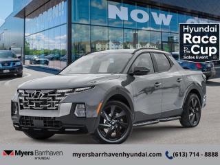 <b>Cooled Seats,  360 Camera,  Sunroof,  Leather Seats,  Premium Audio!</b><br> <br> <br> <br>  This 2024 Hyundai Santa Cruz checks all the boxes required for a practical and versatile truck. <br> <br>The Hyundai Santa Cruz shines as an urban pickup with snazzy looks, easy driving and parking, and a bed sized to handle small jobs and big outdoor adventures. With impressive handling and efficiency, this truck rewards you with the benefits of a traditional pickup truck, but without the drawbacks. Great tech and safety features also ensure that the Santa Fe is a pleasant companion for all your tasks.<br> <br> This hampton grey Regular Cab 4X4 pickup   has an automatic transmission and is powered by a  281HP 2.5L 4 Cylinder Engine.<br> <br> Our Santa Cruzs trim level is Ultimate. This Santa Cruz with the Ultimate package comes standard with ventilated and heated front bucket seats, a 360-degree surround camera system, leather upholstery, an express open/close sunroof, an 8-speaker Bose premium audio system, adaptive cruise control, and side steps. This amazing truck also offers a heated leather-wrapped steering wheel, towing equipment with trailer sway control and a wiring harness, proximity keyless entry with push button start, dual-zone climate control, and a 10.25-inch infotainment screen with navigation, Apple CarPlay, and Android Auto. Safety equipment include blind spot detection, lane keeping assist, lane departure warning, forward and rear collision mitigation, and driver monitoring alert. This vehicle has been upgraded with the following features: Cooled Seats,  360 Camera,  Sunroof,  Leather Seats,  Premium Audio,  Adaptive Cruise Control,  Navigation. <br><br> <br/> See dealer for details. <br> <br><br> Come by and check out our fleet of 30+ used cars and trucks and 90+ new cars and trucks for sale in Ottawa.  o~o