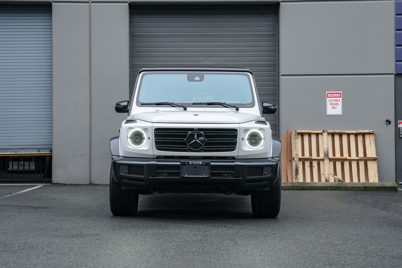 <p>2022 G550 powered by 4.0 turbo charged V8 pushing out 416HP via 9 speed automatic transmission. This fine example has no accident, locally one owner car.</p><p>Manufaktur Matte Opalite White with Night package Magno&nbsp;</p><p>Exterior stealth package Magno&nbsp;</p><p>Roof in night black Magno</p><p>Manufaktur black leather w/ white stitching&nbsp;</p><p>Black piano lacquer&nbsp;</p><p>Manufaktur diamond package&nbsp;</p><p>Exclusive Package&nbsp;</p><p>Manufaktur cherry wood trunk floor&nbsp;</p><p>&nbsp;</p><p>Carfax available&nbsp;</p><p>Price listed before government tax and dealership doc fee $595&nbsp;</p><p>Finance and Lease available on OAC</p><p>Dealer 50009&nbsp;</p><p>&nbsp;</p><p>&nbsp;</p>