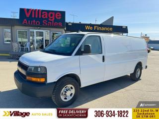 <b>4G LTE,  Rear Vision Camera,  Air Conditioning,  Power Windows,  Power Doors!</b><br> <br> We sell high quality used cars, trucks, vans, and SUVs in Saskatoon and surrounding area.<br> <br>   Get commercial-grade reliability and engineering with this Chevrolet Express cargo van. This  2018 Chevrolet Express Cargo Van is for sale today. <br> <br>This Chevrolet Express Cargo is a full-size van with two seats and an expansive cargo area. If you want the capability of a truck, but need the cargo space provided by van, this Chevy Express is perfect fit for you. You can haul big payloads and or customize this Express to perfectly fit for your business needs.This  van has 124,814 kms. Its  white in colour  . It has a 6 speed automatic transmission and is powered by a  341HP 6.0L 8 Cylinder Engine.  It may have some remaining factory warranty, please check with dealer for details. <br> <br> Our Express Cargo Vans trim level is 3500 155WB. This multi purpose cargo van includes 4G LTE capability, a large passenger-side door, air conditioning, power windows and door locks, 6 built-in tie down anchors in the cargo area, vinyl surfaces to make it easier to clean, a 120 volt power outlet, a rear view camera, Stabilitrak and Tow Haul mode to change the transmission and engine settings when youre hauling a heavy load. This vehicle has been upgraded with the following features: 4g Lte,  Rear Vision Camera,  Air Conditioning,  Power Windows,  Power Doors,  Siriusxm. <br> <br>To apply right now for financing use this link : <a href=https://www.villageauto.ca/car-loan/ target=_blank>https://www.villageauto.ca/car-loan/</a><br><br> <br/><br> Buy this vehicle now for the lowest bi-weekly payment of <b>$208.69</b> with $0 down for 84 months @ 5.99% APR O.A.C. ( Plus applicable taxes -  Plus applicable fees   ).  See dealer for details. <br> <br><br> Village Auto Sales has been a trusted name in the Automotive industry for over 40 years. We have built our reputation on trust and quality service. With long standing relationships with our customers, you can trust us for advice and assistance on all your motoring needs. </br>

<br> With our Credit Repair program, and over 250 well-priced vehicles in stock, youll drive home happy, and thats a promise. We are driven to ensure the best in customer satisfaction and look forward working with you. </br> o~o