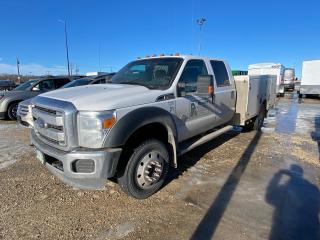 <p>Very nice running F-450 crew chassis cab with composite service body. 530,000 kms. <br />6.7L Diesel, 6 way power driver seat, upfitter switches, high capacity trailer tow package, power trailer tow mirrors.<br />Call or come on down for a test drive!</p>