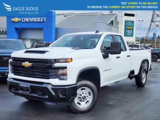 New 2024 Chevrolet Silverado 2500 HD Work Truck 4x4 ,Auto Lock Rear Differential, Automatic emergency breaking, backup camera for sale in Coquitlam, BC