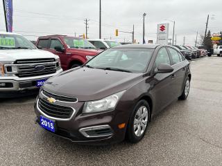 The 2015 Chevrolet Cruze 1LT is a great choice for those looking for a reliable, dependable sedan. The car has a ton of great features, including a backup camera, Bluetooth, remote start and air conditioning. It also has great fuel economy and is a great value for the money. The interior is comfortable and spacious, with plenty of legroom and headroom for passengers. The exterior is stylish and sleek, with a modern look that will turn heads. With all these features, the 2015 Chevrolet Cruze 1LT is an excellent choice for anyone looking for a reliable, safe, and stylish sedan. Its a great car that will provide you with years of joy and reliability. Dont wait, get yours today!

G. D. Coates - The Original Used Car Superstore!
 
  Our Financing: We have financing for everyone regardless of your history. We have been helping people rebuild their credit since 1973 and can get you approvals other dealers cant. Our credit specialists will work closely with you to get you the approval and vehicle that is right for you. Come see for yourself why were known as The Home of The Credit Rebuilders!
 
  Our Warranty: G. D. Coates Used Car Superstore offers fully insured warranty plans catered to each customers individual needs. Terms are available from 3 months to 7 years and because our customers come from all over, the coverage is valid anywhere in North America.
 
  Parts & Service: We have a large eleven bay service department that services most makes and models. Our service department also includes a cleanup department for complete detailing and free shuttle service. We service what we sell! We sell and install all makes of new and used tires. Summer, winter, performance, all-season, all-terrain and more! Dress up your new car, truck, minivan or SUV before you take delivery! We carry accessories for all makes and models from hundreds of suppliers. Trailer hitches, tonneau covers, step bars, bug guards, vent visors, chrome trim, LED light kits, performance chips, leveling kits, and more! We also carry aftermarket aluminum rims for most makes and models.
 
  Our Story: Family owned and operated since 1973, we have earned a reputation for the best selection, the best reconditioned vehicles, the best financing options and the best customer service! We are a full service dealership with a massive inventory of used cars, trucks, minivans and SUVs. Chrysler, Dodge, Jeep, Ford, Lincoln, Chevrolet, GMC, Buick, Pontiac, Saturn, Cadillac, Honda, Toyota, Kia, Hyundai, Subaru, Suzuki, Volkswagen - Weve Got Em! Come see for yourself why G. D. Coates Used Car Superstore was voted Barries Best Used Car Dealership!