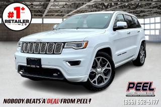2020 Jeep Grand Cherokee Overland 4X4 | 5.7L Hemi V8 | Nappa Leather Heated & Ventilated Seats | Dual-pane Panoramic Sunroof | 19-speaker Harman/Kardon Audio | Uconnect 8.4" Touchscreen Display | Navigation | Apple CarPlay & Android Auto | Second-row Heated Seats | Power & Memory Driver Seat | Adaptive Cruise Control | Lane Keep Assist | Forward Collision Warning | Blind Spot | Parallel & Perpendicular Park Assist | Quadra-drive II 4X4 System | Parking Sensors | Power Liftgate | Trailer Tow Group | Upgraded 20" All-terrain Tires

One Owner Clean Carfax

Experience the pinnacle of luxury and capability with the 2020 Jeep Grand Cherokee Overland 4X4. Powered by a robust 5.7L Hemi V8 engine, this SUV offers impressive performance both on and off the road. Indulge in the comfort of Nappa leather heated and ventilated seats, complemented by a dual-pane panoramic sunroof that enhances the spacious interior. Stay connected with the Uconnect 8.4" touchscreen display featuring navigation, Apple CarPlay, and Android Auto. Advanced safety features such as adaptive cruise control, lane keep assist, and blind-spot monitoring provide peace of mind on every journey. With the Quadra-drive II 4X4 system and upgraded 20" all-terrain tires, this Grand Cherokee Overland is ready for any adventure.
______________________________________________________

Engage & Explore with Peel Chrysler: Whether youre inquiring about our latest offers or seeking guidance, 1-866-652-6197 connects you directly. Dive deeper online or connect with our team to navigate your automotive journey seamlessly.

WE TAKE ALL TRADES & CREDIT. WE SHIP ANYWHERE IN CANADA! OUR TEAM IS READY TO SERVE YOU 7 DAYS! COME SEE WHY NOBODY BEATS A DEAL FROM PEEL! Your Source for ALL make and models used cars and trucks
______________________________________________________

*FREE CarFax (click the link above to check it out at no cost to you!)*

*FULLY CERTIFIED! (Have you seen some of these other dealers stating in their advertisements that certification is an additional fee? NOT HERE! Our certification is already included in our low sale prices to save you more!)

______________________________________________________

Peel Chrysler — A Trusted Destination: Based in Port Credit, Ontario, we proudly serve customers from all corners of Ontario and Canada including Toronto, Oakville, North York, Richmond Hill, Ajax, Hamilton, Niagara Falls, Brampton, Thornhill, Scarborough, Vaughan, London, Windsor, Cambridge, Kitchener, Waterloo, Brantford, Sarnia, Pickering, Huntsville, Milton, Woodbridge, Maple, Aurora, Newmarket, Orangeville, Georgetown, Stouffville, Markham, North Bay, Sudbury, Barrie, Sault Ste. Marie, Parry Sound, Bracebridge, Gravenhurst, Oshawa, Ajax, Kingston, Innisfil and surrounding areas. On our website www.peelchrysler.com, you will find a vast selection of new vehicles including the new and used Ram 1500, 2500 and 3500. Chrysler Grand Caravan, Chrysler Pacifica, Jeep Cherokee, Wrangler and more. All vehicles are priced to sell. We deliver throughout Canada. website or call us 1-866-652-6197. 

Your Journey, Our Commitment: Beyond the transaction, Peel Chrysler prioritizes your satisfaction. While many of our pre-owned vehicles come equipped with two keys, variations might occur based on trade-ins. Regardless, our commitment to quality and service remains steadfast. Experience unmatched convenience with our nationwide delivery options. All advertised prices are for cash sale only. Optional Finance and Lease terms are available. A Loan Processing Fee of $499 may apply to facilitate selected Finance or Lease options. If opting to trade an encumbered vehicle towards a purchase and require Peel Chrysler to facilitate a lien payout on your behalf, a Lien Payout Fee of $299 may apply. Contact us for details. Peel Chrysler Pre-Owned Vehicles come standard with only one key.