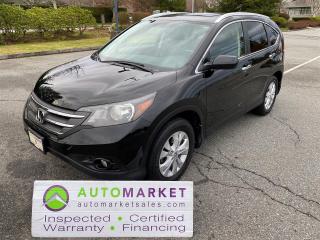 Used 2013 Honda CR-V TOURING, LEATHER, AWD, FINANCING, WARRANTY, INSPECTED W/ BCAA MEMBERSHIP! for sale in Surrey, BC