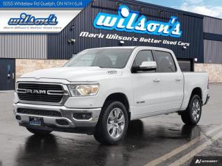 *This Ram 1500 Features the Following Options*Dealer Certified Pre-Owned. This Ram 1500 delivers a 5.7 L engine powering this Automatic transmission. Reverse Camera, Remote Start, Heated Steering Wheel, QUICK ORDER PACKAGE 25Z BIG HORN -inc: Engine: 5.7L HEMI VVT V8 w/FuelSaver MDS, Transmission: 8-Speed Automatic, Big Horn Badge , Bucket Seats, Air Conditioning, Bluetooth, Heated Seats, Tilt Steering Wheel, Steering Radio Controls, Power Windows, Power Locks, Traction Control.*Visit Us Today *A short visit to Mark Wilsons Better Used Cars located at 5055 Whitelaw Road, Guelph, ON N1H 6J4 can get you a tried-and-true 1500 today!650+ VEHICLES! ONE MASSIVE LOCATION!HASSLE-FREE, NO-HAGGLE, LIVE MARKET PRICING!FINANCING! - Better than bank rates! 6 Months, No Payments available on approved credit OAC. Zero Down Available. We have expert credit specialists to secure the best possible rate for you! We are your financing broker, let us do all the leg work on your behalf! Click the RED Apply for Financing button to the right to get started or drop in today!BAD CREDIT APPROVED HERE! - You dont need perfect credit to get a vehicle loan at Mark Wilsons Better Used Cars! We have a dedicated team of credit rebuilding experts on hand to help you get the car of your dreams!WE LOVE TRADE-INS! - Hassle free top dollar trade in values!HISTORY: Free Carfax report included. Previous daily rental.EXTENDED WARRANTY: Available30 DAY WARRANTY INCLUDED: 30 Days, or 3,000 km (mechanical items only). No Claim Limit (abuse not covered)5 DAY EXCHANGE POLICY: Credit Rebuilding program exempt.*FULL SAFETY: Full safety inspection exceeding industry standards including oil change, and professional detailing prior to delivery.FREE NITROGEN IN TIRES: Saves tires wear and provides better fuel mileage.CASH PRICES SHOWN: Excluding HST and Licensing Fees.2019 - 2024 vehicles may be previous daily rentals. Please inquire with your Salesperson.We have made every reasonable attempt to ensure options are correct but please verify with your sales professional