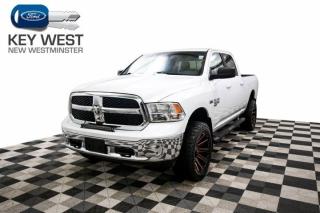 This lifted SLT Ram 1500 is equipped with back-up camera.This vehicle comes with our Buy With Confidence program. This includes a 30 day/2,000Km exchange policy, No charge 6 month warranty (only applicable if factory powertrain warranty has expired), Complete safety and mechanical inspection, as well as Carproof Report and full vehicle disclosure!We have competitive finance rates and a great sales team to facilitate your next vehicle purchase.Come to Key West Ford and check out the biggest selection on new and used vehicles in the Lower Mainland. We are the #1 Volume Dealer in BC, and have been voted as the #1 Dealer for Customer Experience on DealerRater. Call or email us today to book a test drive. Price does not include $699 Dealer Documentation Fee, levys, and applicable taxes.Dealer #7485