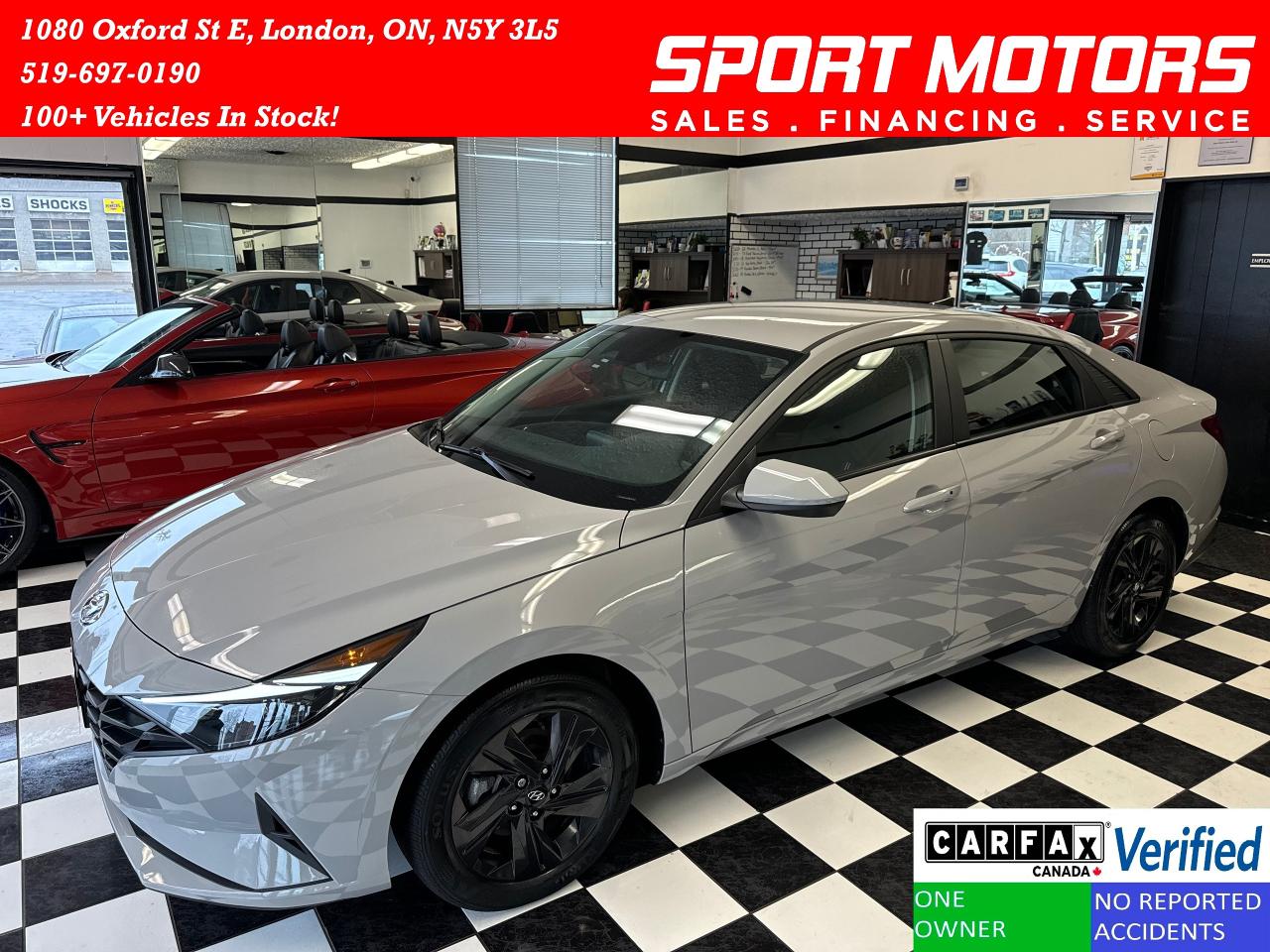 Used 2021 Hyundai Elantra Preferred+Lane Keep+Remote Start+CLEAN CARFAX for sale in London, ON