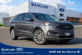 <p><strong><span style=font-family:Arial; font-size:18px;>Ignite your passion for the road with our automotive dealerships selection of vehicles! Unveiling the epitome of luxury and performance, the brand-new 2024 Ford Edge Titanium, a spectacle of modern engineering..</span></strong></p> <p><strong><span style=font-family:Arial; font-size:18px;>This SUV is a pristine fusion of strength and elegance, painted in a sophisticated shade of Grey that is bound to turn heads on every journey..</span></strong> <br> The Ford Edge Titanium is more than just a vehicle.. Its an experience.</p> <p><strong><span style=font-family:Arial; font-size:18px;>Slide into the Ivory-colored interior, and youll find yourself surrounded by absolute comfort and state-of-the-art technology..</span></strong> <br> The panoramic roof offers an immersive driving experience like no other, bringing the outside world into your cabin while maintaining a comfortable environment.. Under the hood, youll find a robust 2.0L 4-cylinder engine mated to an 8-speed automatic transmission, ensuring seamless gear changes and smooth acceleration.</p> <p><strong><span style=font-family:Arial; font-size:18px;>The Ford Edge Titanium is equipped with a range of features designed to enhance your driving experience, from the advanced traction control system to the auto-dimming rearview mirror and automatic temperature control..</span></strong> <br> Safety has never been compromised, with dual front impact airbags, electronic stability, brake assist, and a security system.. The Ford Edge Titanium also boasts a tow package, making it the perfect companion for your adventurous getaways.</p> <p><strong><span style=font-family:Arial; font-size:18px;>The Edge Titanium is more than a means of transport; its a lifestyle statement..</span></strong> <br> With the 301A | TITANIUM ELITE PKG, youll enjoy features like a leather steering wheel, memory seat, power windows, and a garage door transmitter.. The vehicle also comes equipped with a spoiler, adding a sporty touch to its sleek design.</p> <p><strong><span style=font-family:Arial; font-size:18px;>At Mainland Ford, we speak your language! Our team is dedicated to providing you with an unparalleled car-buying experience, catering to all your needs..</span></strong> <br> Our fun fact? The Ford Edge Titaniums trunk/hatch auto-latch feature ensures effortless loading and unloading, adding a touch of convenience to your daily routine.. This SUV is not just brand new; its a never-driven masterpiece waiting to hit the road.</p> <p><strong><span style=font-family:Arial; font-size:18px;>Come and discover the 2024 Ford Edge Titanium, a vehicle that stands out from the competition and redefines what it means to drive an SUV..</span></strong> <br> Your brand-new journey awaits at Mainland Ford</p><hr />
<p><br />
To apply right now for financing use this link : <a href=https://www.mainlandford.com/credit-application/ target=_blank>https://www.mainlandford.com/credit-application/</a><br />
<br />
Book your test drive today! Mainland Ford prides itself on offering the best customer service. We also service all makes and models in our World Class service center. Come down to Mainland Ford, proud member of the Trotman Auto Group, located at 14530 104 Ave in Surrey for a test drive, and discover the difference!<br />
<br />
***All vehicle sales are subject to a $599 Documentation Fee, $149 Fuel Surcharge, $599 Safety and Convenience Fee, $500 Finance Placement Fee plus applicable taxes***<br />
<br />
VSA Dealer# 40139</p>

<p>*All prices are net of all manufacturer incentives and/or rebates and are subject to change by the manufacturer without notice. All prices plus applicable taxes, applicable environmental recovery charges, documentation of $599 and full tank of fuel surcharge of $76 if a full tank is chosen.<br />Other items available that are not included in the above price:<br />Tire & Rim Protection and Key fob insurance starting from $599<br />Service contracts (extended warranties) for up to 7 years and 200,000 kms<br />Custom vehicle accessory packages, mudflaps and deflectors, tire and rim packages, lift kits, exhaust kits and tonneau covers, canopies and much more that can be added to your payment at time of purchase<br />Undercoating, rust modules, and full protection packages<br />Flexible life, disability and critical illness insurances to protect portions of or the entire length of vehicle loan?im?im<br />Financing Fee of $500 when applicable<br />Prices shown are determined using the largest available rebates and incentives and may not qualify for special APR finance offers. See dealer for details. This is a limited time offer.</p>