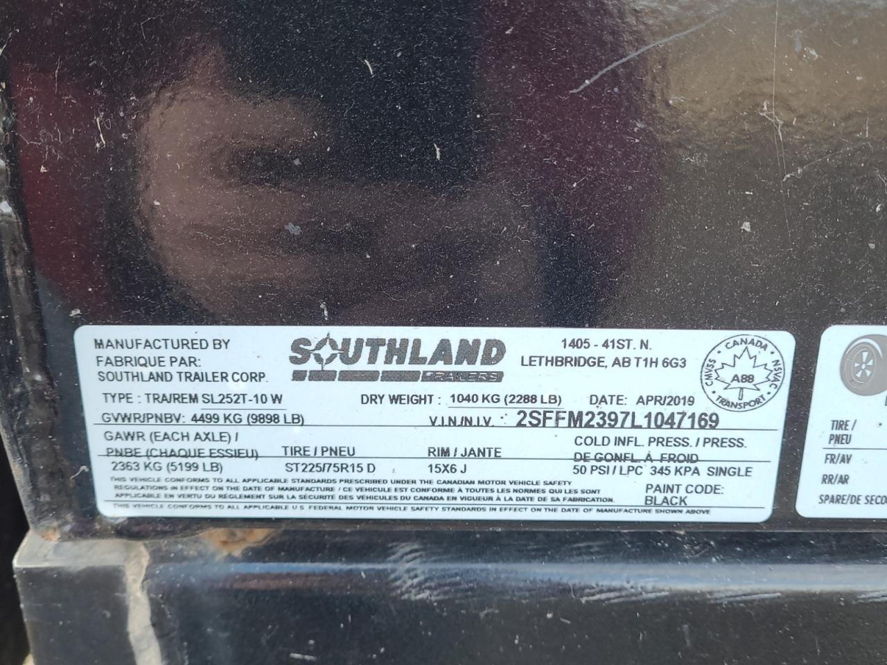2020 SOUTHLAND SL252T 6' x 10' Utility Dump Trailer  - Photo #9