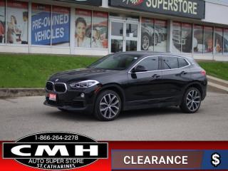 <b>ONLY 42,000 KMS !! AWD !! LEATHER, SUNROOF, POWER SEATS WITH DRIVER MEMORY, LANE DEPARTURE WARNING, REAR CAMERA, ADAPTIVE CRUISE CONTROL, HEADS UP DISPLAY, BLUETOOTH, HEATED SEATS, NAVIGATION, APPLE CARPLAY, ANDROID AUTO, POWER LIFTGATE, 19-INCH ALLOYS</b><br>      This  2019 BMW X2 is for sale today. <br> <br>With car like handling, this impressive BMW X2 offers a luxury experience and dynamic driving characteristics in BMWs smallest crossover SUV. With an extensive list of premium features, a luxurious cabin and a sport look, this BMW X1 offers car like agility on any road surface and condition, and yet still has the quality and comfort you would expect in a BMW crossover SUV. Its extroverted shape in combination with its dynamic contours give this BMW X2 an extremely sporty personality. This low mileage  SUV has just 41,320 kms. Its  black in colour  . It has an automatic transmission and is powered by a  228HP 2.0L 4 Cylinder Engine. <br> <br> Our X2s trim level is xDrive28i. This beautiful compact crossover offers a host of premium options and features such as light alloy Y-spoke wheels, rain sensing wipers, LED lights with automatic highbeams, power heated side mirrors, front fog lamps, navigation, Apple CarPlay, a 7 speaker stereo with a 6.5 inch display, heated front bucket seats, a leather and metal look multi-functional steering wheel, push button start, dual zone front climate control, cruise control, frontal collision warning, lane departure warning, a rear view camera and much more.<br> <br>To apply right now for financing use this link : <a href=https://www.cmhniagara.com/financing/ target=_blank>https://www.cmhniagara.com/financing/</a><br><br> <br/><br>Trade-ins are welcome! Financing available OAC ! Price INCLUDES a valid safety certificate! Price INCLUDES a 60-day limited warranty on all vehicles except classic or vintage cars. CMH is a Full Disclosure dealer with no hidden fees. We are a family-owned and operated business for over 30 years! o~o