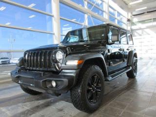 *******************Special Finance Price $36600. ***********************That works out to $330 bi-weekly. All taxes and fees included********************************Cash Price is $38455******************************The 2019 Jeep Wrangler Unlimited Sport is an iconic and rugged SUV that continues the tradition of the legendary Jeep Wrangler line. Renowned for its off-road capabilities and distinctive design, the Wrangler Unlimited Sport offers a combination of versatility, durability, and open-air driving experience that appeals to adventure enthusiasts and everyday drivers alike.Exterior Design:The Wrangler Unlimited Sport maintains the classic and instantly recognizable Jeep design, featuring the iconic seven-slot grille, round headlights, and a robust and boxy silhouette. The rugged exterior is not only a testament to its off-road prowess but also a nod to its heritage as a military vehicle. The removable doors and top provide a unique open-air driving experience, allowing occupants to connect with the outdoors.Off-Road Capability:As a true off-road vehicle, the 2019 Wrangler Unlimited Sport excels in various off-road conditions. With its high ground clearance, robust four-wheel-drive system, and available off-road packages, this SUV is ready to tackle challenging terrains. The Trail Rated badge, a mark of Jeeps commitment to off-road performance, assures drivers that the Wrangler Unlimited Sport has undergone rigorous testing in various off-road categories.Performance:The Wrangler Unlimited Sport is powered by a capable 3.6-liter Pentastar V6 engine, delivering a balanced blend of power and efficiency. The engine is mated to a smooth-shifting automatic transmission or an available manual transmission, allowing drivers to choose their preferred driving experience. The SUVs sturdy frame and solid axles contribute to its robust performance, both on and off the pavement.Interior Comfort and Features:Inside, the Wrangler Unlimited Sport offers a practical and functional cabin. The washable interior with drain plugs underscores its capability for adventure and easy clean-up after off-road excursions. The available Uconnect infotainment system provides modern connectivity features, while the optional touchscreen display and smartphone integration add a touch of convenience.The 2019 Jeep Wrangler Unlimited Sport stands out as a capable and iconic SUV that stays true to its roots while incorporating modern features for a more comfortable and connected driving experience. Whether navigating city streets or tackling challenging off-road trails, the Wrangler Unlimited Sport remains a symbol of rugged versatility and a go-anywhere attitude, making it a popular choice for those who seek adventure without compromising on everyday practicality.