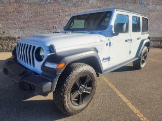 2021 Jeep Wrangler UNLIMITED SPORT ALTITUDE<BR>3.6L PENTASTAR VVT V6 W/ETORQUE<BR>ACCIDENT FREE<BR><BR>Key Features:<BR><BR> Bluetooth / Hands Free Mode<BR> Heated Seats<BR> Heated Steering Wheel<BR> Dual Climate Control<BR> Backup Camera<BR> Hill Descent Control<BR> Auto Start / Stop<BR> Removable Hard Top Roof<BR>And Much More!<BR><BR>Warranties & Benefits:<BR><BR> 30-Day Powertrain Warranty on every vehicle (Under 200,000KM)<BR> Vehicle Lifetime 1/2 Price oil changes with every purchase<BR> 1 Year complimentary Road Hazard Protection<BR> 1 Year of worry-free coverage with our complimentary insurance on finance contracts<BR><BR>With all these incredible coverages, standard with every purchase, rest assured in your next purchase with us. Visit Prairie Auto Sales today or send us a message, and our exceptional team will be happy to assist you!