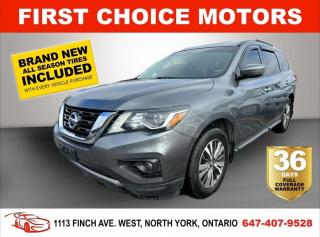Welcome to First Choice Motors, the largest car dealership in Toronto of pre-owned cars, SUVs, and vans priced between $5000-$15,000. With an impressive inventory of over 300 vehicles in stock, we are dedicated to providing our customers with a vast selection of affordable and reliable options.<br><br>Were thrilled to offer a used 2019 Nissan Pathfinder SV, grey color with 143,000km (STK#6953) This vehicle was $20990 NOW ON SALE FOR $17990. It is equipped with the following features:<br>- Automatic Transmission<br>- Heated seats<br>- Navigation<br>- All wheel drive<br>- 3rd row seating<br>- Alloy wheels<br>- Power locks<br>- Power mirrors<br>- Air Conditioning<br><br>At First Choice Motors, we believe in providing quality vehicles that our customers can depend on. All our vehicles come with a 36-day FULL COVERAGE warranty. We also offer additional warranty options up to 5 years for our customers who want extra peace of mind.<br><br>Furthermore, all our vehicles are sold fully certified with brand new brakes rotors and pads, a fresh oil change, and brand new set of all-season tires installed & balanced. You can be confident that this car is in excellent condition and ready to hit the road.<br><br>At First Choice Motors, we believe that everyone deserves a chance to own a reliable and affordable vehicle. Thats why we offer financing options with low interest rates starting at 7.9% O.A.C. Were proud to approve all customers, including those with bad credit, no credit, students, and even 9 socials. Our finance team is dedicated to finding the best financing option for you and making the car buying process as smooth and stress-free as possible.<br><br>Our dealership is open 7 days a week to provide you with the best customer service possible. We carry the largest selection of used vehicles for sale under $9990 in all of Ontario. We stock over 300 cars, mostly Hyundai, Chevrolet, Mazda, Honda, Volkswagen, Toyota, Ford, Dodge, Kia, Mitsubishi, Acura, Lexus, and more. With our ongoing sale, you can find your dream car at a price you can afford. Come visit us today and experience why we are the best choice for your next used car purchase!<br><br>All prices exclude a $10 OMVIC fee, license plates & registration and ONTARIO HST (13%)