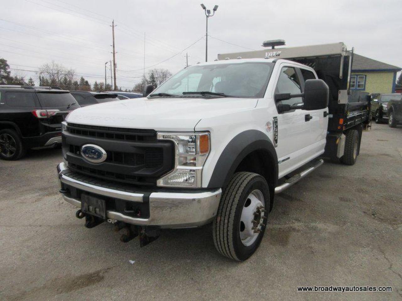 Used 2020 Ford F-550 WORK READY XL-MODEL 6 PASSENGER 6.7L - POWER STROKE DIESEL.. 4X4.. CREW-CAB.. VOTH-HYDRAULIC-DUMP-BOX.. TRAILER BRAKE.. KEYLESS ENTRY.. for sale in Bradford, ON