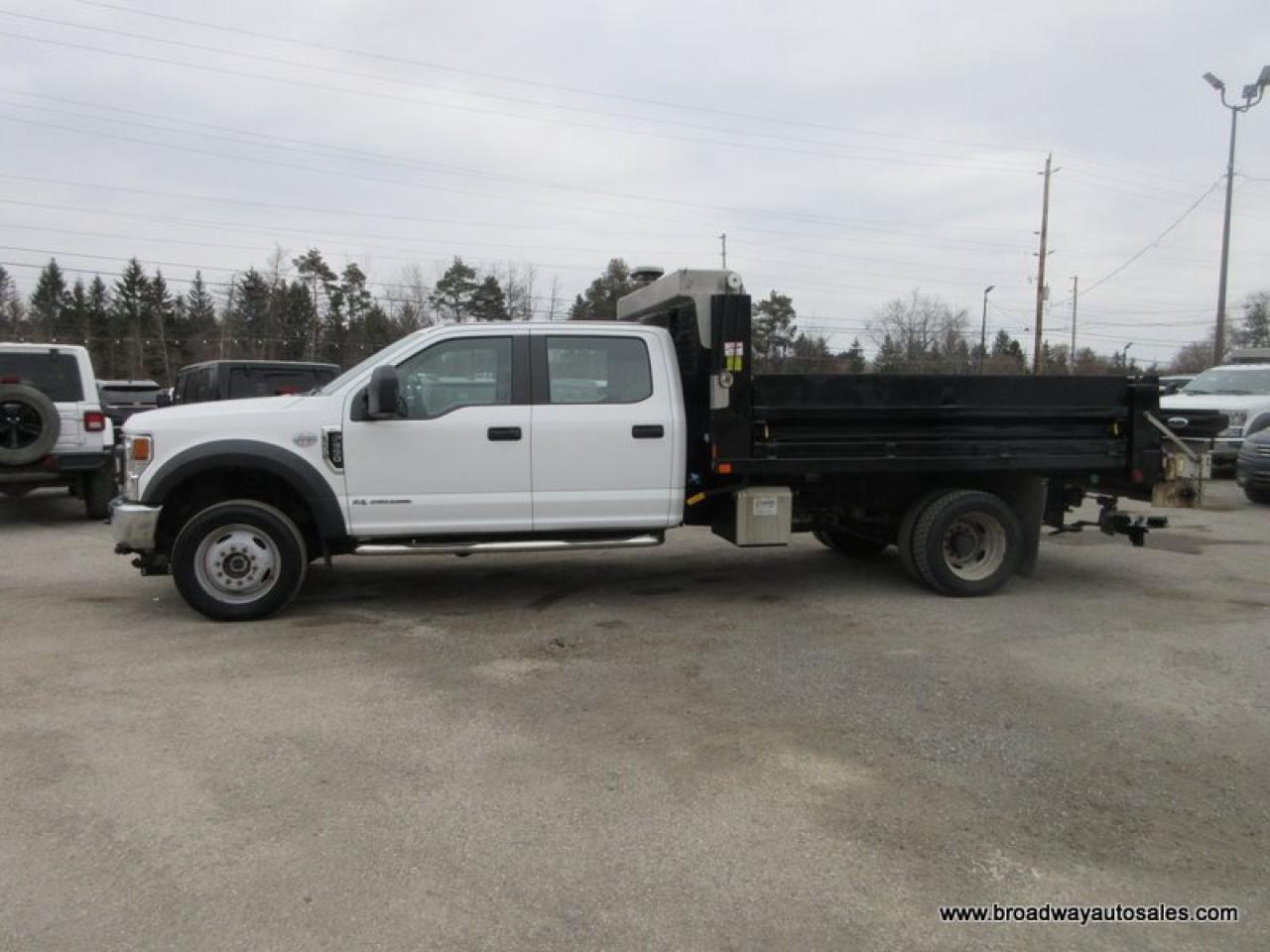 2020 Ford F-550 WORK READY XL-MODEL 6 PASSENGER 6.7L - POWER STROKE DIESEL.. 4X4.. CREW-CAB.. VOTH-HYDRAULIC-DUMP-BOX.. TRAILER BRAKE.. KEYLESS ENTRY.. Photo2