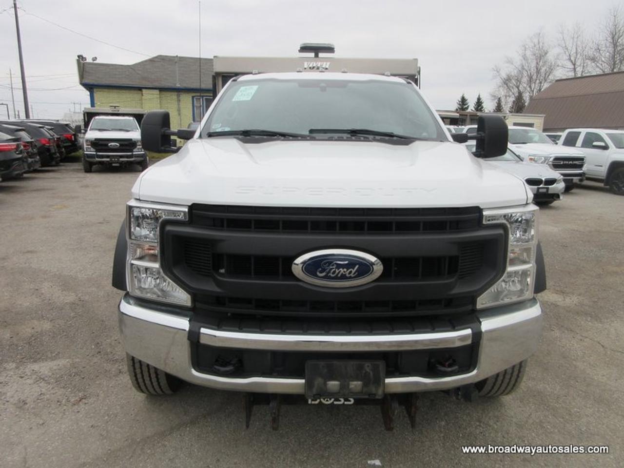 2020 Ford F-550 WORK READY XL-MODEL 6 PASSENGER 6.7L - POWER STROKE DIESEL.. 4X4.. CREW-CAB.. VOTH-HYDRAULIC-DUMP-BOX.. TRAILER BRAKE.. KEYLESS ENTRY.. Photo