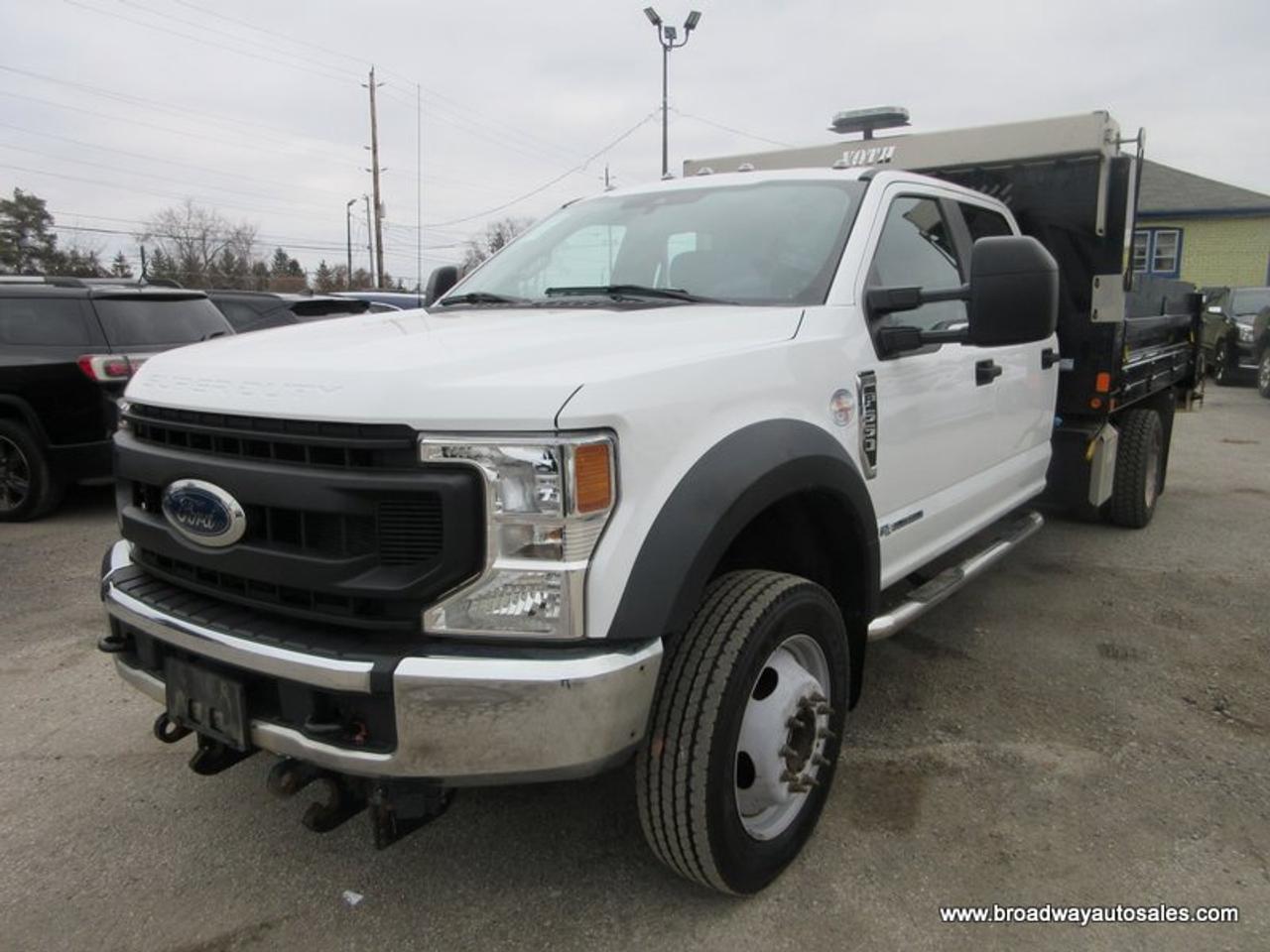2020 Ford F-550 WORK READY XL-MODEL 6 PASSENGER 6.7L - POWER STROKE DIESEL.. 4X4.. CREW-CAB.. VOTH-HYDRAULIC-DUMP-BOX.. TRAILER BRAKE.. KEYLESS ENTRY.. Photo