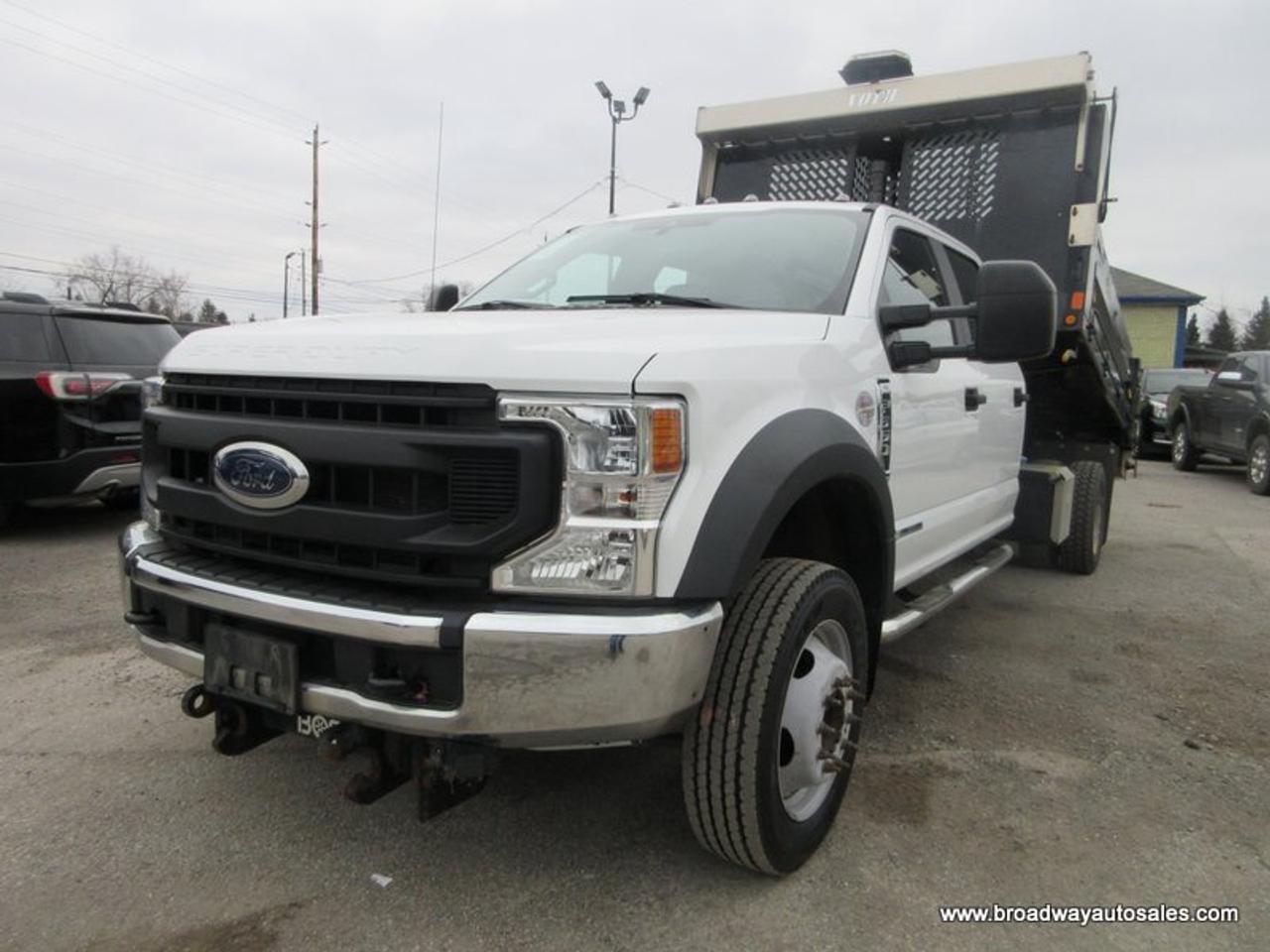 2020 Ford F-550 WORK READY XL-MODEL 6 PASSENGER 6.7L - POWER STROKE DIESEL.. 4X4.. CREW-CAB.. VOTH-HYDRAULIC-DUMP-BOX.. TRAILER BRAKE.. KEYLESS ENTRY.. Photo