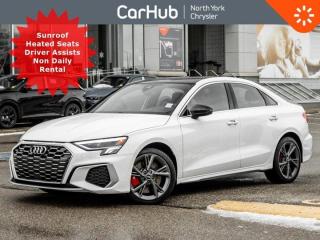 Used 2022 Audi S3 Sedan Komfort Power Sunroof Rear BackUp Camera Front Heated Seats for sale in Thornhill, ON