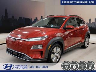 2020 Hyundai Kona Electric Ultimate Pulse Red w/Black Roof Market Value Pricing. Recent Arrival! 1-Speed Automatic FWD New Price! Electric Motor 4D Sport UtilityADVERTISED PRICE INCLUDES $2500 REBATE AVAILALBLE TO NB RESIDENTSAre you in need of a trustworthy auto dealership that can deliver comprehensive financing solutions for your next car, irrespective of your credit situation? Look no further than Fredericton Hyundai. Proudly being a part of the Steele Auto Group, Atlantic Canadas most extensive automobile network with an array of 28 distinctive vehicle brands spread across 58 locations (and growing) throughout New Brunswick, Nova Scotia, and PEI, we offer a diverse selection of sought-after mainstream automotive brands. At Fredericton Hyundai, we are fully aware that life doesnt always go according to plan, and unfortunate circumstances can befall the best of us. With this understanding in mind, we extend financing solutions to clients across the credit spectrum via our Steele Advantage Financing program. This unique initiative liaises with more than 20 esteemed financial institutions to secure the optimal financing arrangement for our customers. Regardless of whether you boast an impeccable credit record or are battling with credit issues, Fredericton Hyundai and the Steele Auto Group bring a wealth of knowledge and resources to assist you in securing the ideal vehicle and finance package. Coupled with our convenient door-to-door delivery services and unwavering dedication to superior customer service, Fredericton Hyundai and the Steele Auto Group solidify their position as your premier automotive solution provider in New Brunswick, Nova Scotia, and PEI.