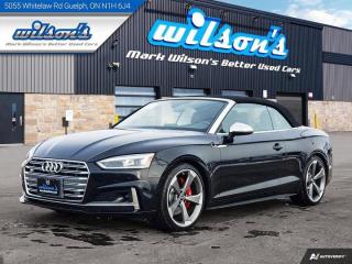 Used 2019 Audi S5 Cabriolet Technik Convertible 3.0 AWD, Leather, Nav, 360 Cam, Heads Up Display, BSM, Heated Seats & Much More! for sale in Guelph, ON